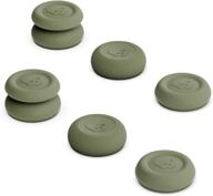 🎮 enhance control and grip with skull & co. skin, cqc and fps thumb grip set for nintendo switch pro controller & ps5/ps4 controllers - od green, 3 pairs (6pcs) logo