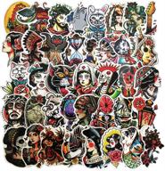 🎨 honch tattoo stickers pack - 50 pieces vinyl decals for laptop, bumper, helmet, ipad, car, luggage, water bottle logo