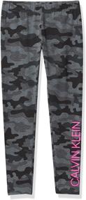 img 4 attached to 👧 Calvin Klein Girls Performance Leggings: Trendy and Functional Girls' Clothing for Everyday Wear