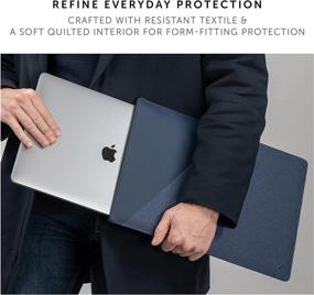 img 1 attached to 🔵 NATIVE UNION Stow Slim for MacBook Pro 13” (2016-2020), MacBook Air 13” (Retina) – Indigo Premium Sleeve with Magnetic Closure and Exterior Pocket - Easy Access