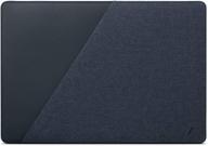 🔵 native union stow slim for macbook pro 13” (2016-2020), macbook air 13” (retina) – indigo premium sleeve with magnetic closure and exterior pocket - easy access logo