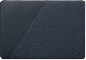 img 4 attached to 🔵 NATIVE UNION Stow Slim for MacBook Pro 13” (2016-2020), MacBook Air 13” (Retina) – Indigo Premium Sleeve with Magnetic Closure and Exterior Pocket - Easy Access