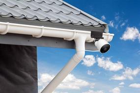 img 1 attached to Wasserstein Weatherproof Gutter Mount with Magnetic Adapter for Nest Cam Outdoor - Optimal Placement and Enhanced Protection (Black)