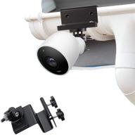 wasserstein weatherproof gutter mount with magnetic adapter for nest cam outdoor - optimal placement and enhanced protection (black) logo