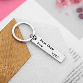 img 3 attached to 🔑 Forever Connected: Uncle Keychain Brother Memorial Jewelry