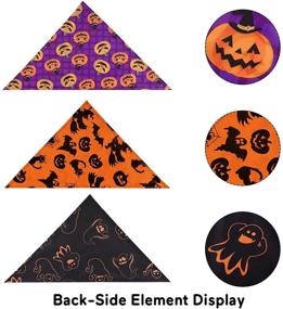 img 1 attached to POPETPOP Halloween Reversible Bandanas Triangle