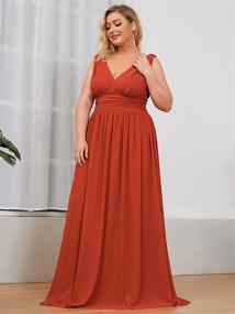 img 2 attached to Alisapan Chiffon Wedding Bridedmaid Dresses Women's Clothing