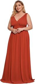 img 4 attached to Alisapan Chiffon Wedding Bridedmaid Dresses Women's Clothing