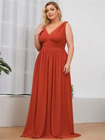 img 1 attached to Alisapan Chiffon Wedding Bridedmaid Dresses Women's Clothing