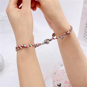 img 1 attached to 💑 Mutual Attraction Magnetic Couple Bracelets: Perfect Relationship Matching Set for Couples, Friendship, and BFFs - 2pcs Bracelet Gift for Women