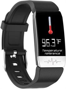 img 4 attached to 📿 Smart Bracelet Fitness Tracker HR Couple Watch with Temperature, Heart Rate, Blood Pressure, Blood Oxygen Monitoring, Pedometer, Sleep Monitoring - Waterproof Digital Smart Watch for Men, Women, and Kids