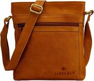 finelaer women leather crossbody shoulder women's handbags & wallets for crossbody bags logo