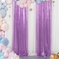 shinybeauty sequin backdrop curtains 2 panels 2ftx8ft lavender glitter backdrop for parties shimmer curtain for weddins bridal shower photo background (2ft x 8ft logo