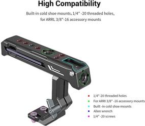 img 3 attached to Versatile SmallRig Top Handle Compatible with Sony XLR-K1M/K2M/K3M & Panasonic DMW-XLR1 Adapter 3082