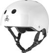 triple brainsaver glossy helmet standard sports & fitness logo