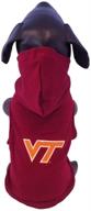 👕 cotton lycra hooded dog shirt for ncaa virginia tech hokies fans логотип