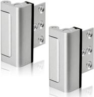 🔒 enhance home security with greatalent 2pack door reinforcement lock - childproof, prevent unauthorized entry, aluminum construction finish logo