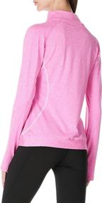 img 3 attached to 🏋️ Stay Active with Women's Workout Tops Long Sleeve Running Pullover Shirts 1/4 Zip and Convenient Kangaroo Pockets