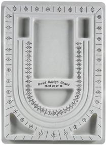 img 4 attached to 📿 Bead Board Necklace Organizer Tray: A Must-Have Tool for DIY Jewelry Crafters