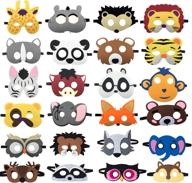 🎃 enliven your halloween with sszs 24pcs animal masks! logo
