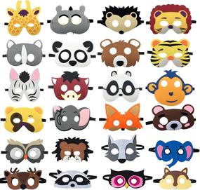 img 4 attached to 🎃 Enliven Your Halloween with SSZS 24Pcs Animal Masks!