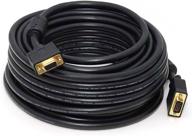 💻 monoprice super vga cable - 50 feet - black, male to female with ferrites - gold plated, cl2 rated | in-wall installation logo