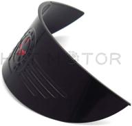 🔨 httmt mt325-019a: skull harley black 7" headlight visor - heavy duty thick for harley xl xlh fxr fx logo