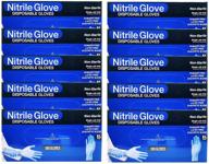 ctb disposable nitrile gloves, size x-large - case of 1000 gloves/10 boxes - latex free, powder-free, multi purpose logo