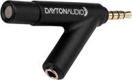🎙️ dayton audio imm-6 calibrated measurement microphone for iphone, ipad, android tablets – black logo