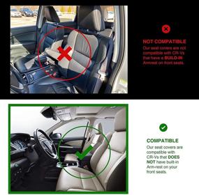 img 3 attached to OASIS AUTO 2012-2016 CRV Custom Fit PU Leather Seat Cover Compatible With Honda CR-V 2012-2013-2014-2015-2016 (2012-2016 CRV