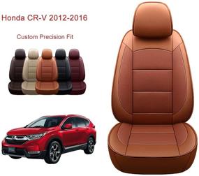 img 4 attached to OASIS AUTO 2012-2016 CRV Custom Fit PU Leather Seat Cover Compatible With Honda CR-V 2012-2013-2014-2015-2016 (2012-2016 CRV