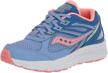 saucony cohesion running coral unisex girls' shoes in athletic logo