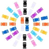 40-pack colorful 1 inch plastic buckles - quick release side release buckles for backpacks & diy crafts - aiyufei multicolor logo