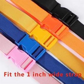 img 2 attached to 40-Pack Colorful 1 Inch Plastic Buckles - Quick Release Side Release Buckles for Backpacks & DIY Crafts - Aiyufei Multicolor