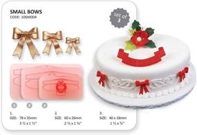 img 1 attached to 🎀 JEM Small Bows Cutter Set - Precise & Versatile Fondant Bow Cutting Tools