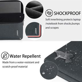 img 2 attached to 💧 Water-Resistant Laptop Sleeve Case for 13-13.3 Inch MacBook Air/Pro - Business Computer Case for Men and Women