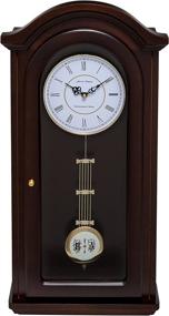 img 1 attached to 🕰️ Stylish Burnley Walnut Pendulum Clock: Fox and Simpson with Westminster Chimes