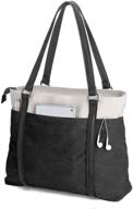 lightweight splice canvas 15.6 inch women's laptop tote bag for work: handbag purse logo