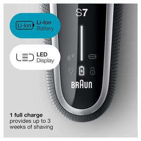 img 1 attached to 💪 Premium Braun Series 7 7027cs Electric Razor: Efficient Wet & Dry Shaving, with 360 Flex Head, Beard Trimmer, Rechargeable for Men - Complete with Charging Stand and Travel Case