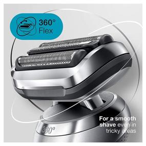 img 3 attached to 💪 Premium Braun Series 7 7027cs Electric Razor: Efficient Wet & Dry Shaving, with 360 Flex Head, Beard Trimmer, Rechargeable for Men - Complete with Charging Stand and Travel Case