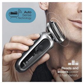 img 2 attached to 💪 Premium Braun Series 7 7027cs Electric Razor: Efficient Wet & Dry Shaving, with 360 Flex Head, Beard Trimmer, Rechargeable for Men - Complete with Charging Stand and Travel Case