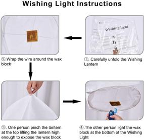 img 1 attached to 🔥 Pack of 40 Chinese Sky Lanterns – 100% Biodegradable & Environmentally Friendly Flying Wish Lanterns for Weddings, Birthday Parties, and Festival Celebrations