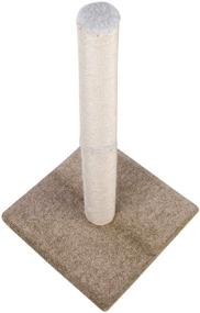 img 1 attached to 🐱 Dimaka 29" Tall Cat Scratching Post: Perfect for Big Cats, with Natural Sisal Rope Post and Sturdy Carpet Base - Ideal Adult Cat Scratcher and Tree