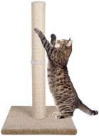 🐱 dimaka 29" tall cat scratching post: perfect for big cats, with natural sisal rope post and sturdy carpet base - ideal adult cat scratcher and tree logo