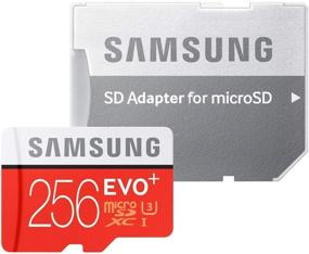 img 1 attached to 💾 Samsung EVO+ 256GB UHS-I microSDXC U3 Memory Card: High Capacity Storage + Adapter (MB-MC256DA/AM)