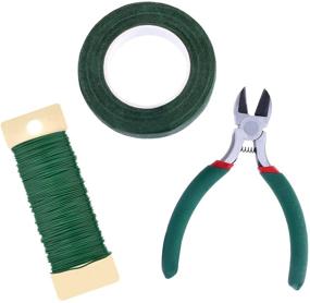 img 4 attached to 🌸 EBOOT Floral Tool Kit - Floral Tape, Stem Wrap (1/2 Inch by 30 Yards), 22 Gauge Green Paddle Wire, and 4.5 Inch Wire Cutter