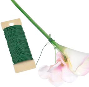 img 1 attached to 🌸 EBOOT Floral Tool Kit - Floral Tape, Stem Wrap (1/2 Inch by 30 Yards), 22 Gauge Green Paddle Wire, and 4.5 Inch Wire Cutter