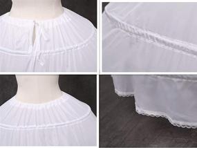 img 3 attached to 👗 YULUOSHA Women's Crinoline Hoop Petticoat Skirt Slip - Floor Length Underskirt for Ball Gown Wedding Dress