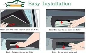 img 2 attached to FD811 White Cabin Air Filter 3-Pack for Mazda 3, 6, CX-5 - Replaces CF11811 and KD45-61-J6X