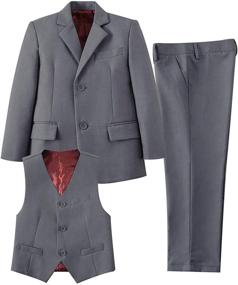 img 4 attached to 👔 Classic and Elegant: White Piece Dress Pants for Boys' Formal Attire in Suits & Sport Coats